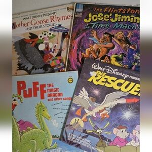 LP Record Lot Vtg Kids